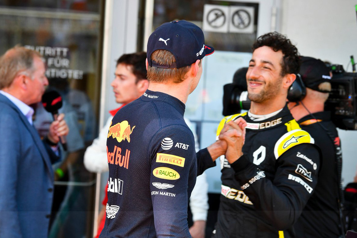ダニエル・リカルド、古巣レッドブルとホンダF1の勝利を祝福