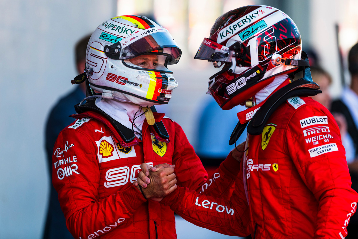 シャルル・ルクレール 「ベッテルがフェラーリを離れるとは思わない」