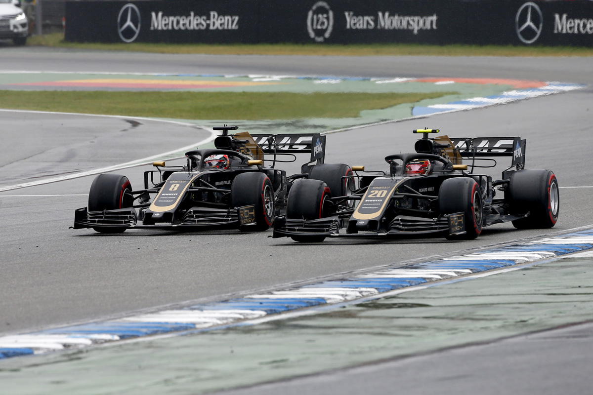 ハースF1チーム、あわや同士討ちもダブル入賞 / F1ドイツGP