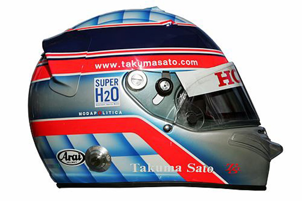 佐藤琢磨 ヘルメット（2008年）