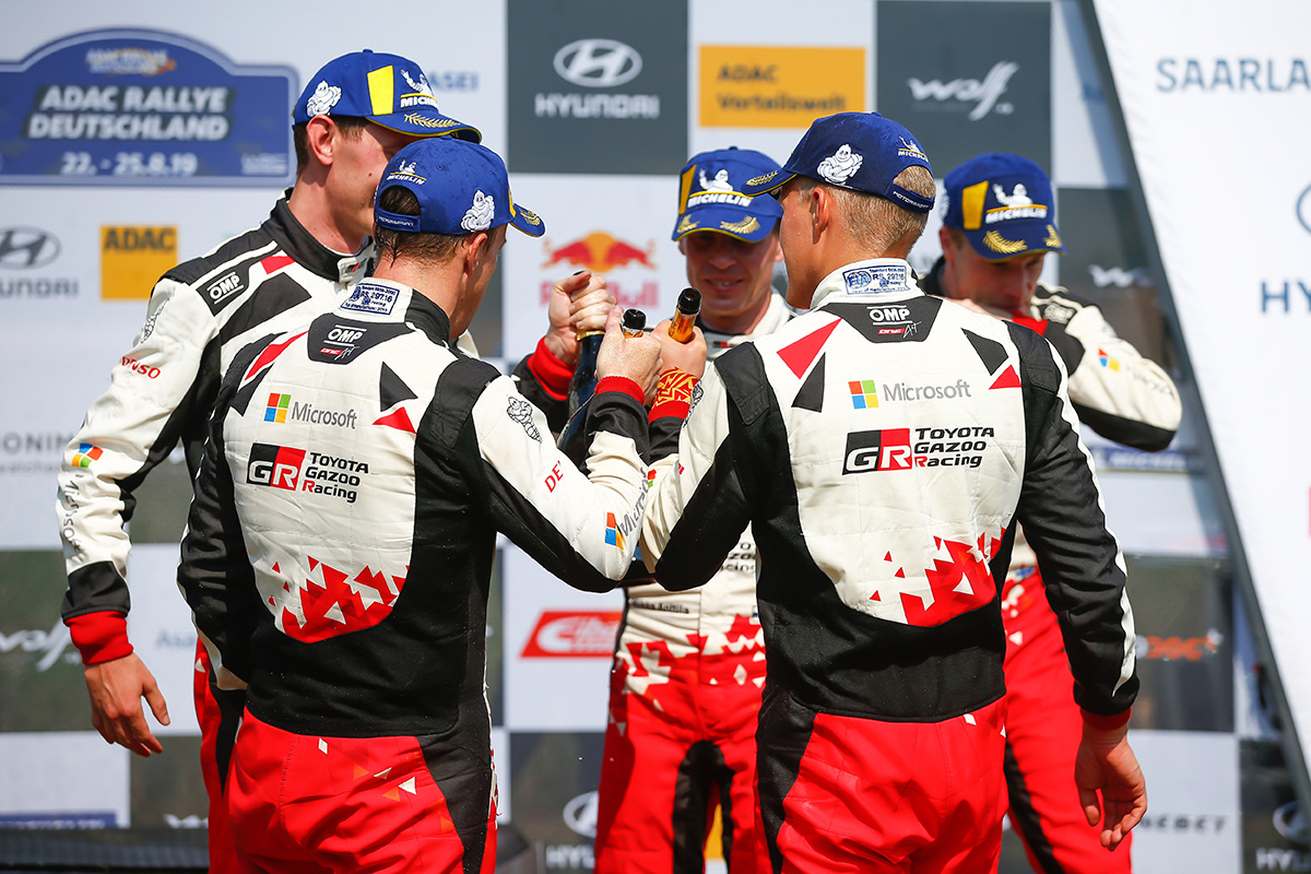 WRC | トヨタ、2017年のWRC復帰以来初の1-2-3フィニッシュを達成