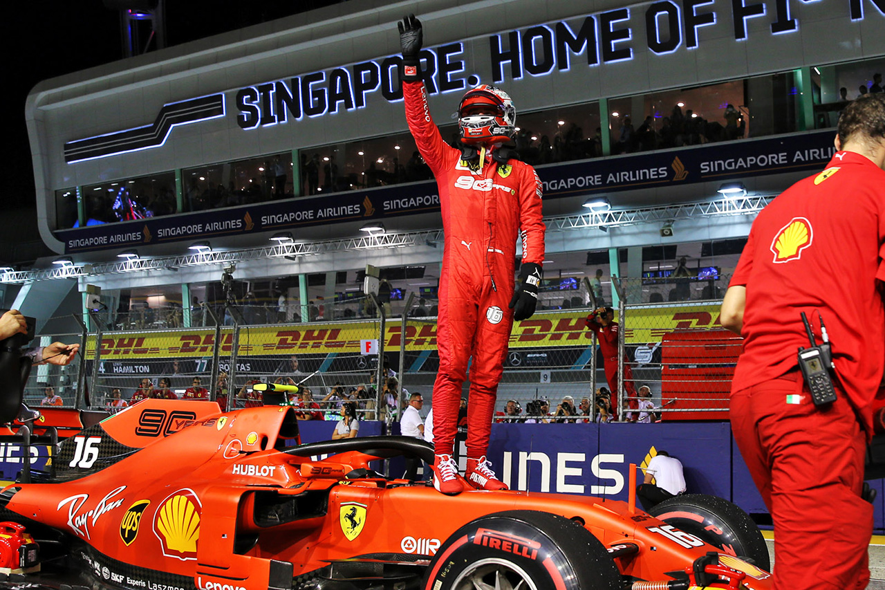 F1シンガポールGP 予選 | シャルル・ルクレールが3戦連続ポールポジション