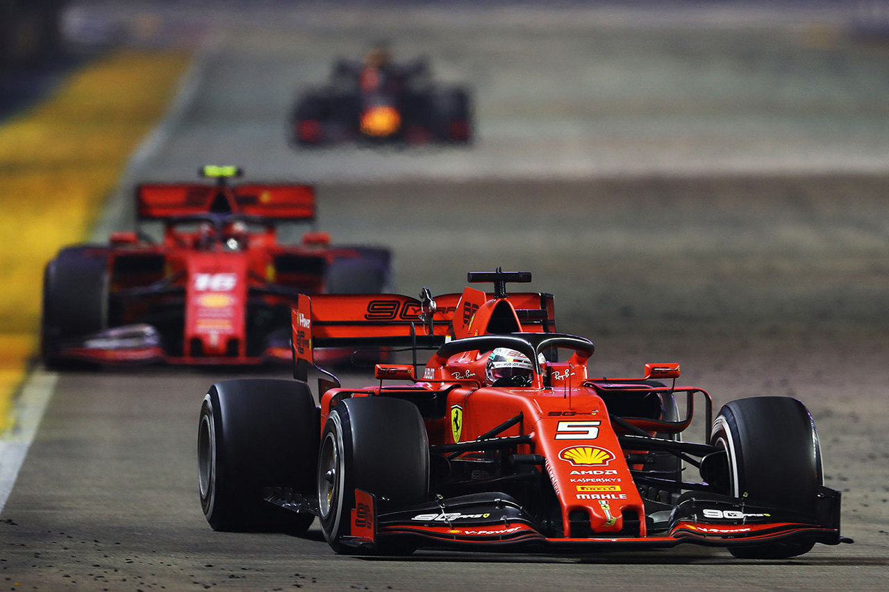 F1シンガポールGP 結果 | ベッテルが今季初優勝！フェラーリが1-2！