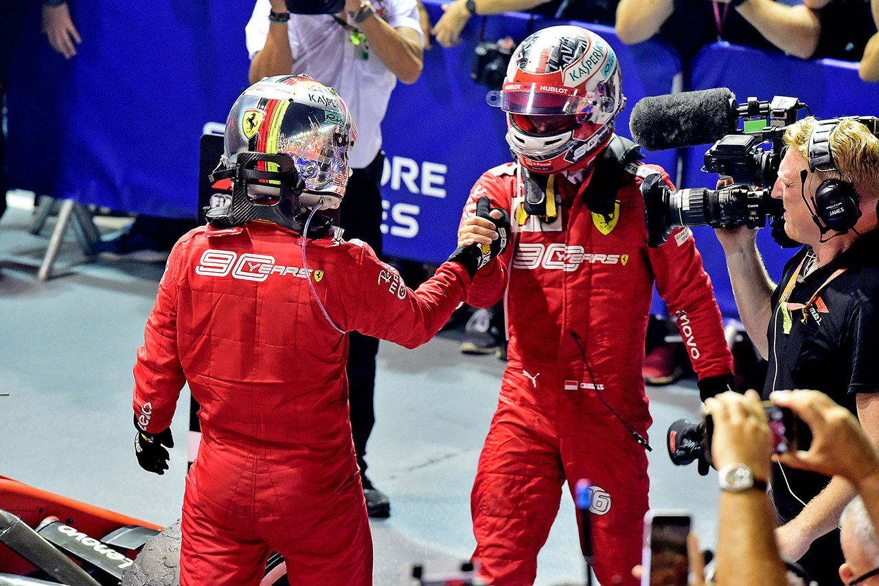フェラーリ 「ベッテルとルクレールの順位の入れ替えも検討した」