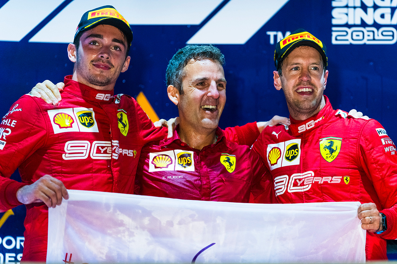 フェラーリ、1-2フィニッシュで3連勝 / F1シンガポールGP