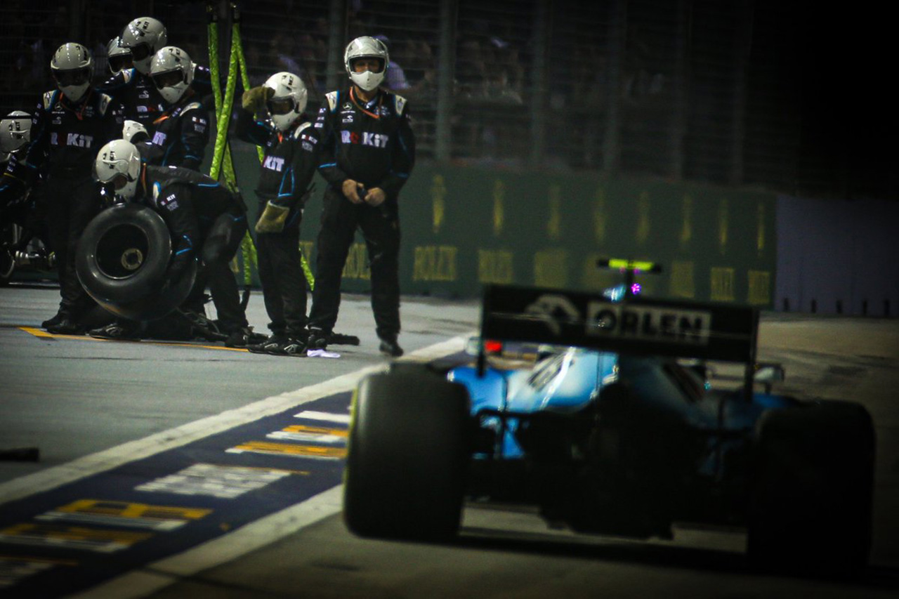 ウィリアムズ、連続完走記録が途絶える / F1シンガポールGP
