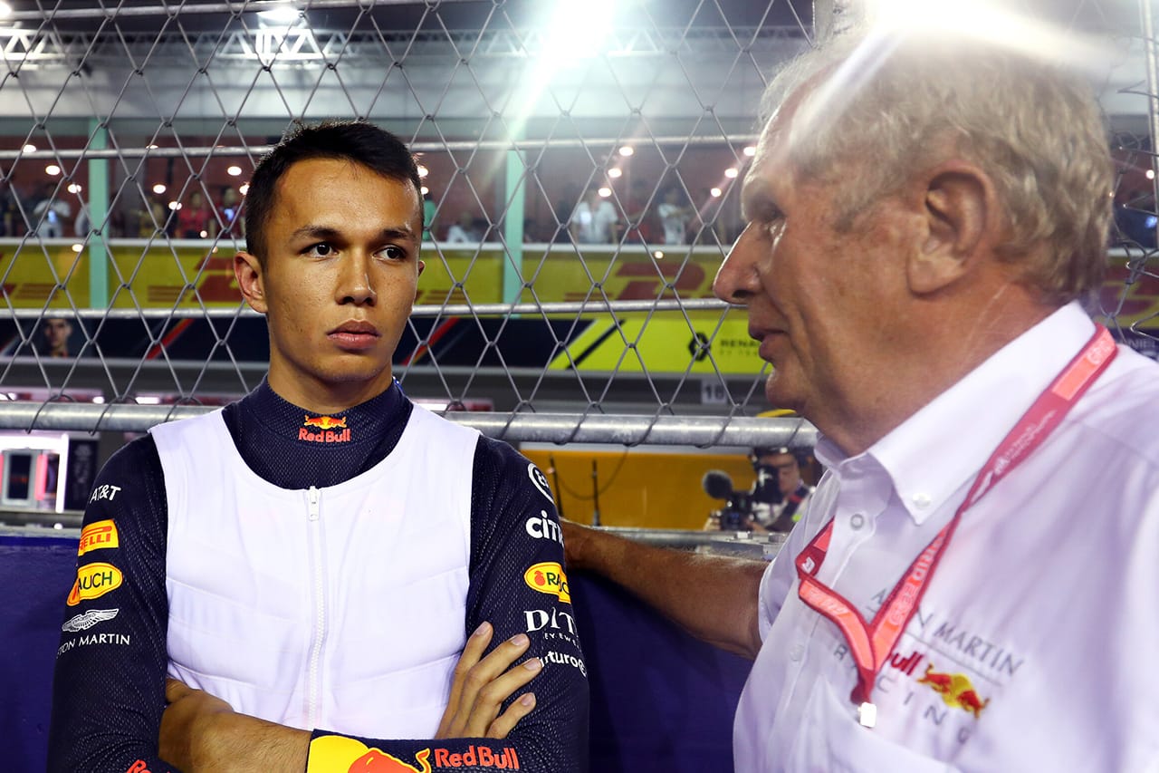 レッドブル・ホンダ、2020年のF1シート争いはアルボンが一歩リード？