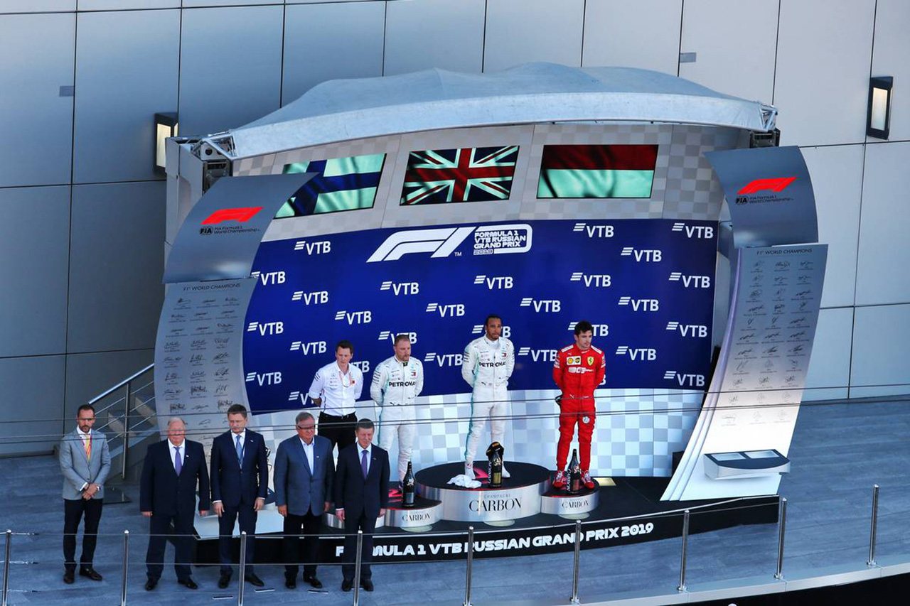 F1ポイントランキング | ハミルトンがリードを拡大 (ロシアGP終了時点)