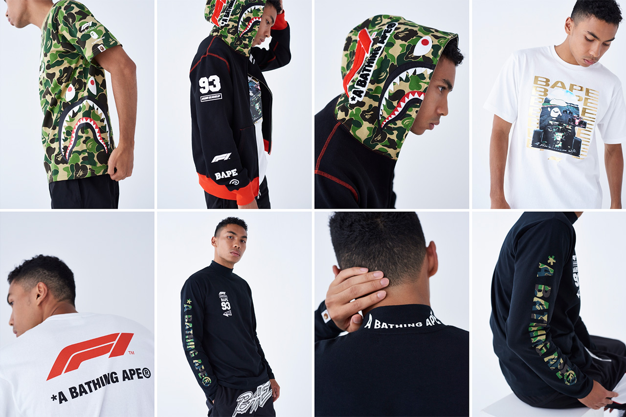A BATHING APE、F1とのコラボレーション第2弾を発売