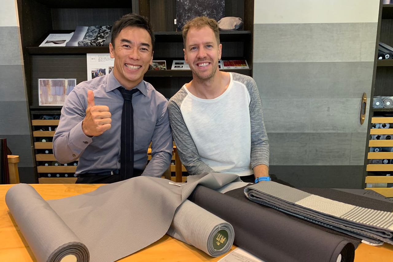 佐藤琢磨とセバスチャン・ベッテルが珍しい2ショット
