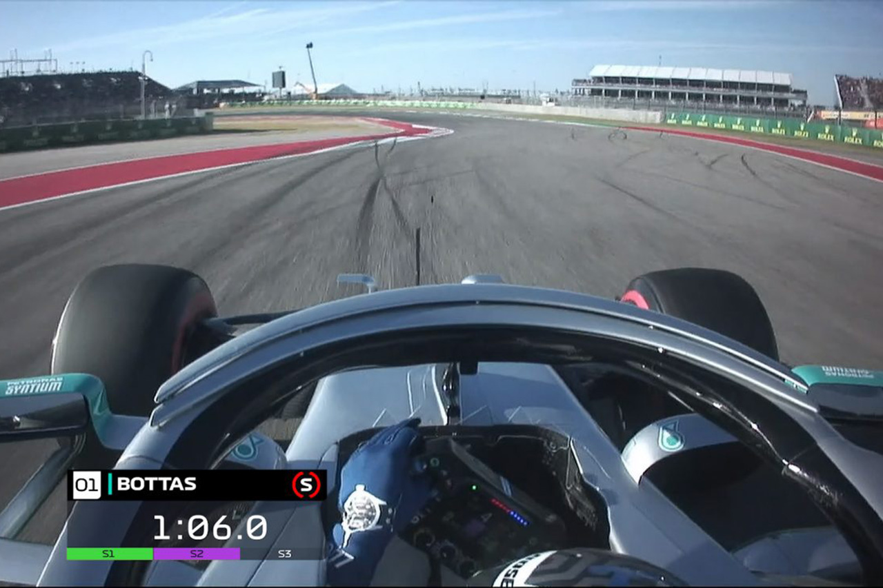 【動画】 バルテリ・ボッタスのポールラップ / F1アメリカGP 予選