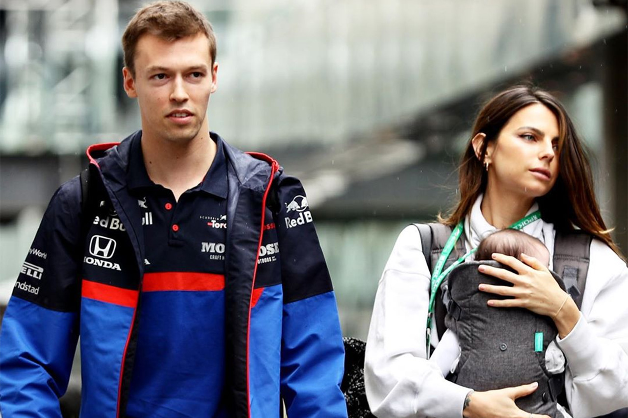 ダニール・クビアト、妻子とともにF1ブラジルGPに挑む