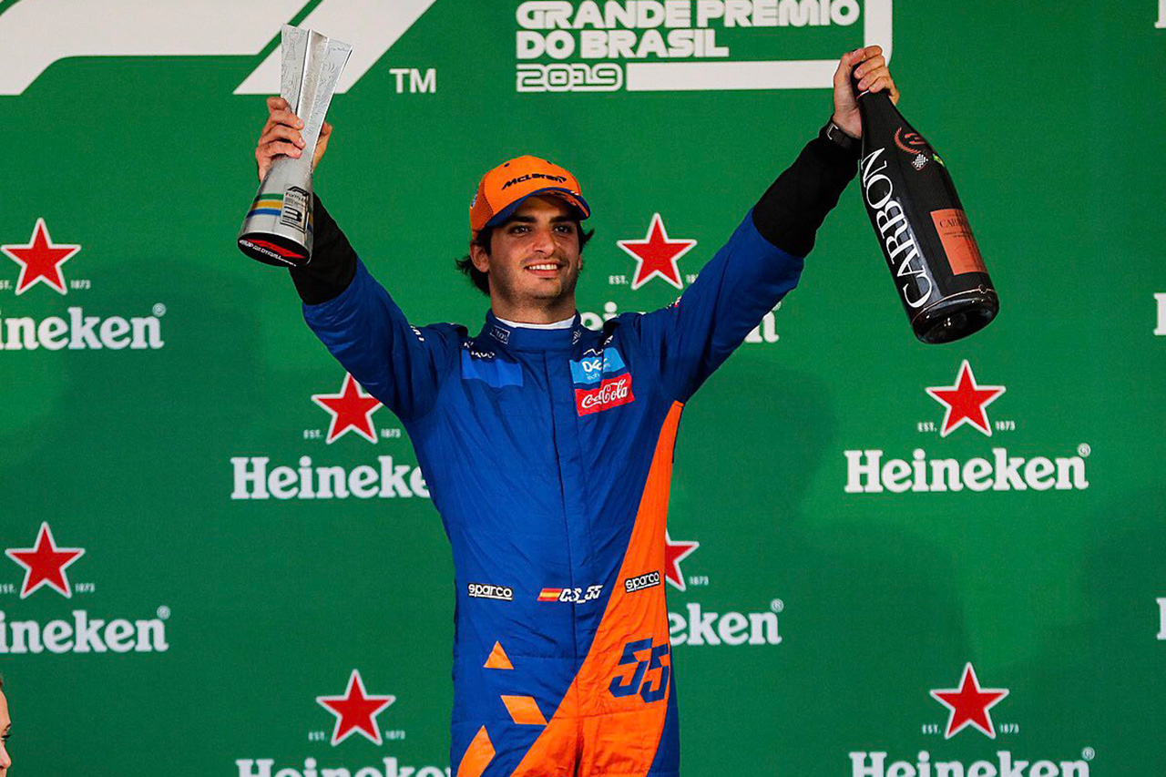 カルロス・サインツ、F1初表彰台 「マクラーレンにとっても特別な日」