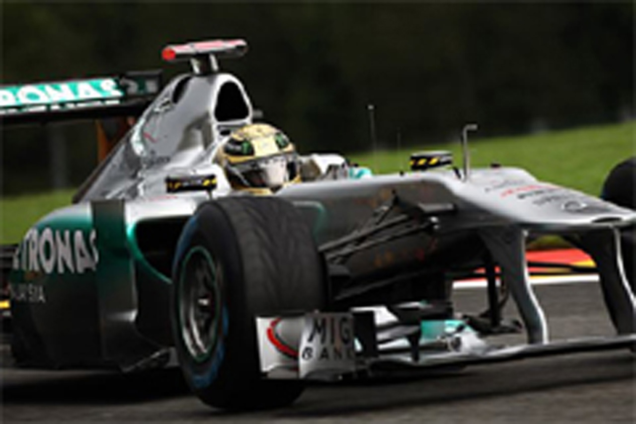 メルセデスGP：F1ベルギーGP初日