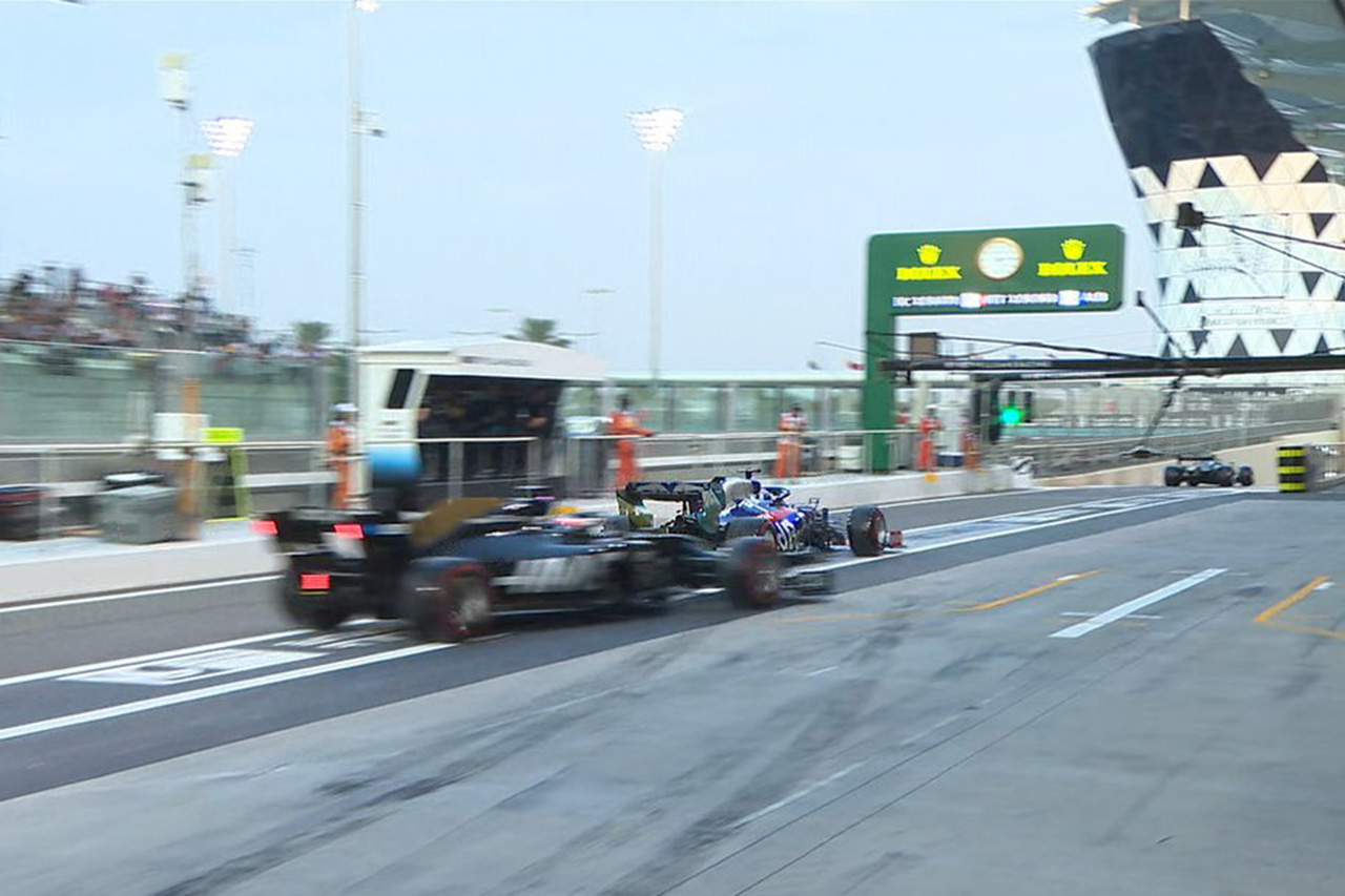 トロロッソ・ホンダ、アンセーフリリースで60万円の罰金 / F1アブダビGP