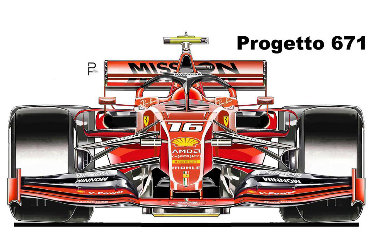 フェラーリ、2020年F1マシンのデザイン画が流出?