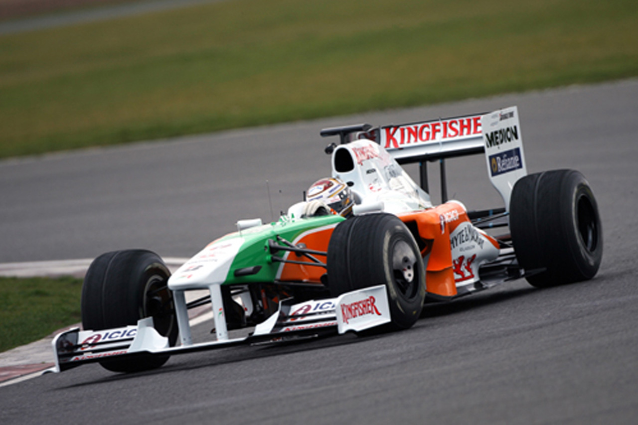 フォースインディア VJM02：走行画像