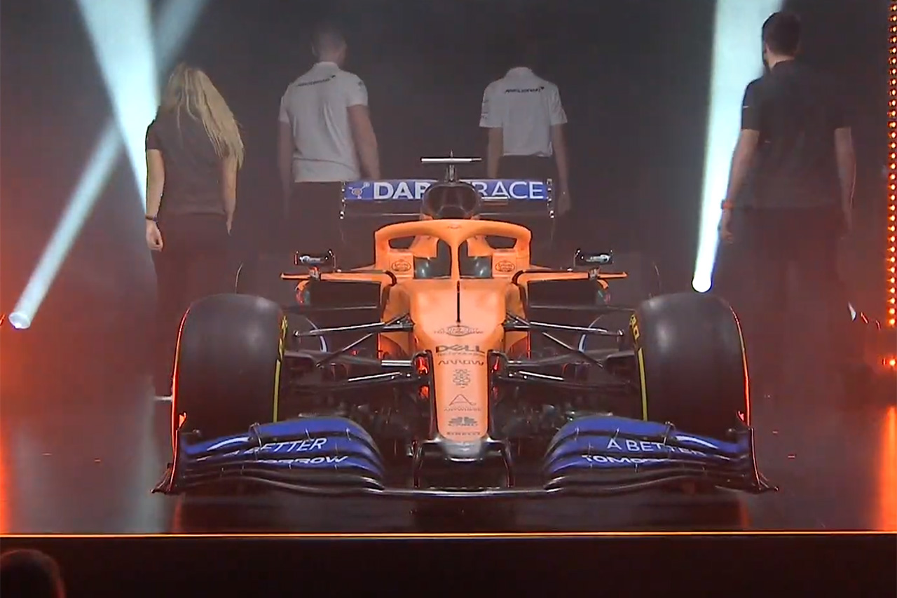 マクラーレン、2020年F1マシン『MCL35』を発表