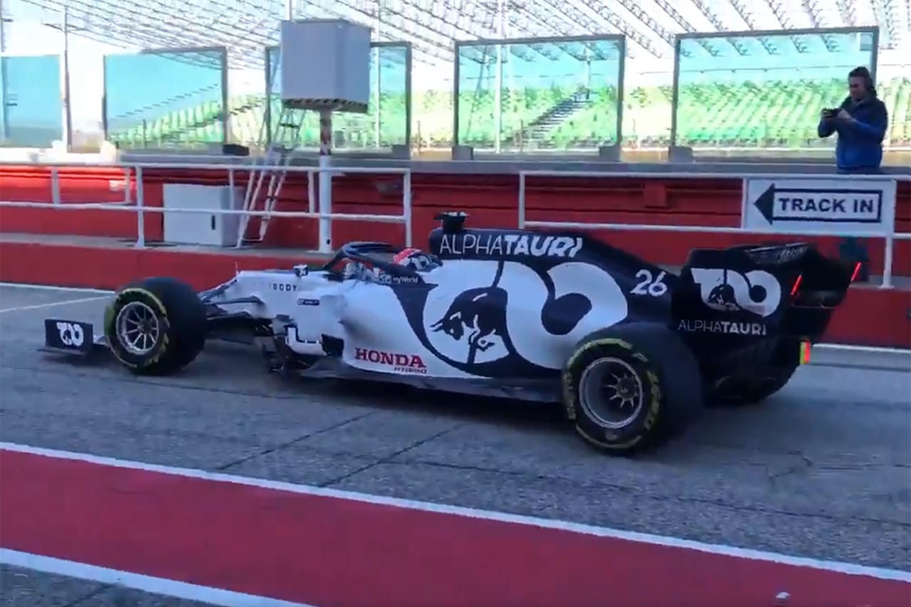 【動画】 アルファタウリ・ホンダF1、AT01のシェイクダウンを実施