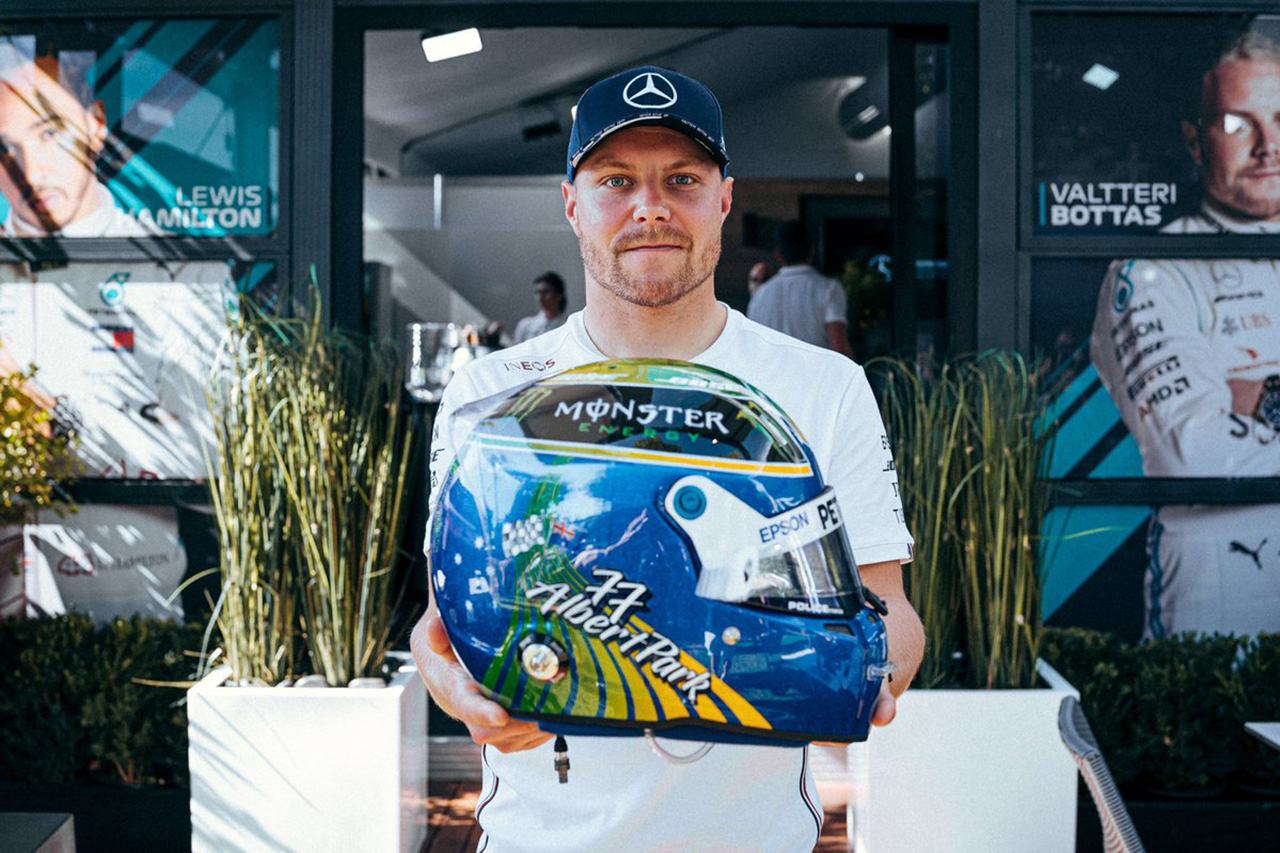 バルテリ・ボッタス、幻と化したF1オーストラリアGP仕様ヘルメット