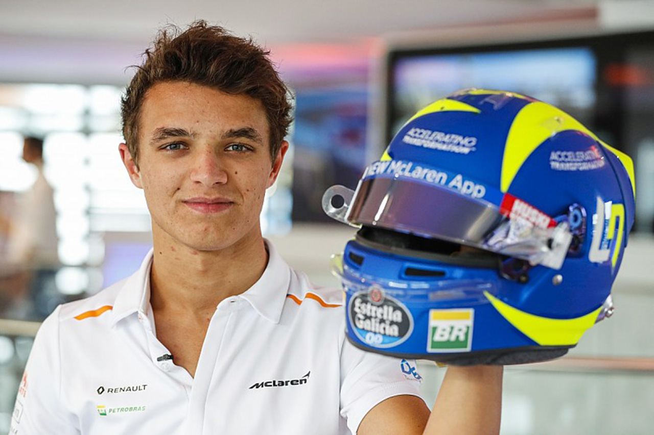 ランド・ノリス、レースごとにF1ヘルメットのデザイン変更を計画