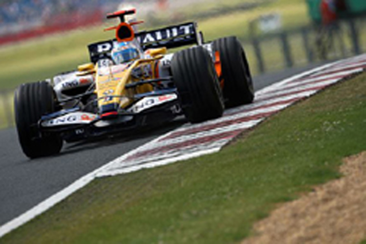F1第9戦イギリスGP フリー走行3回目:フェルナンド・アロンソがトップ