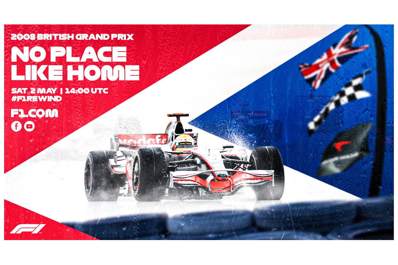 2008年 F1イギリスGP 配信：ハミルトンが母国初勝利を挙げたウエットレース