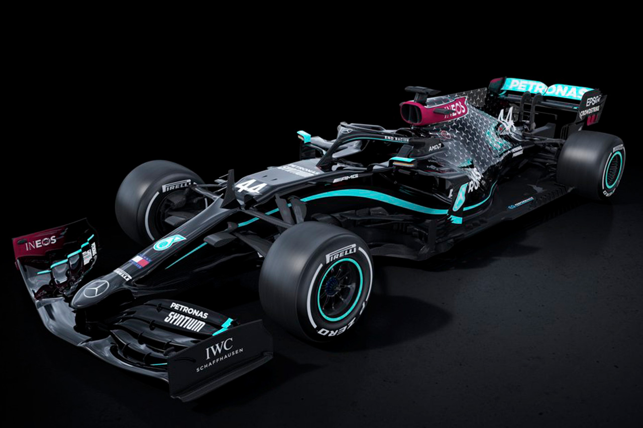 メルセデスF1、人種差別反対を示すW11の新カラーリングを公開
