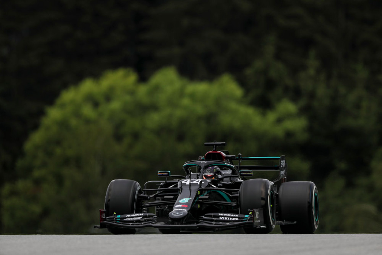 F1オーストリアGP フリー走行1回目：ルイス・ハミルトンがトップ発進