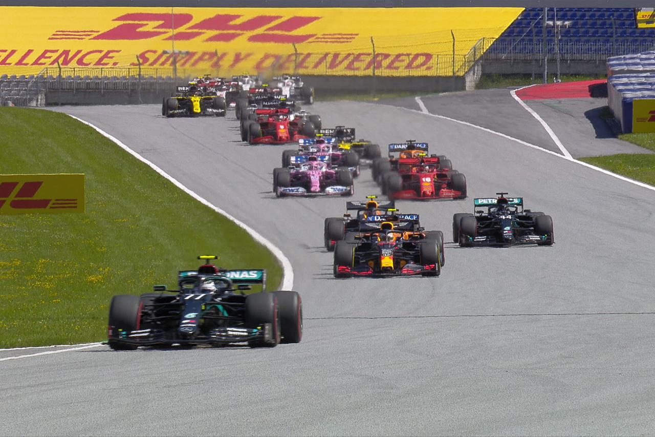 【速報】 F1オーストリアGP 決勝 結果:ボッタスがポール・トゥ・ウィン