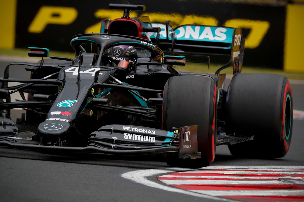 F1ハンガリーGP 予選:メルセデスが1列目&ピンクメルセデスが2列目独占