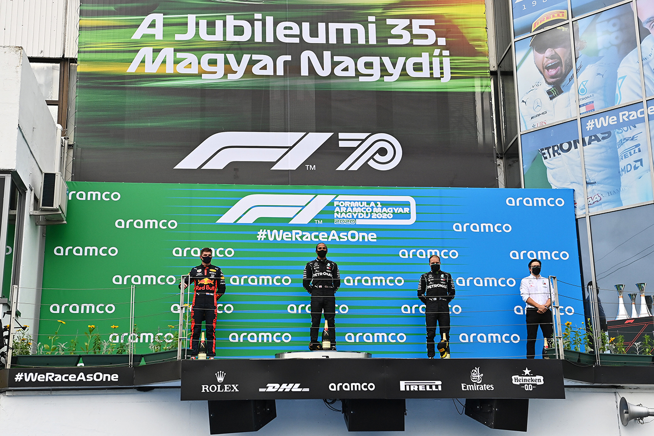 2020年 F1ポイントランキング：レッドブル・ホンダが2位に浮上