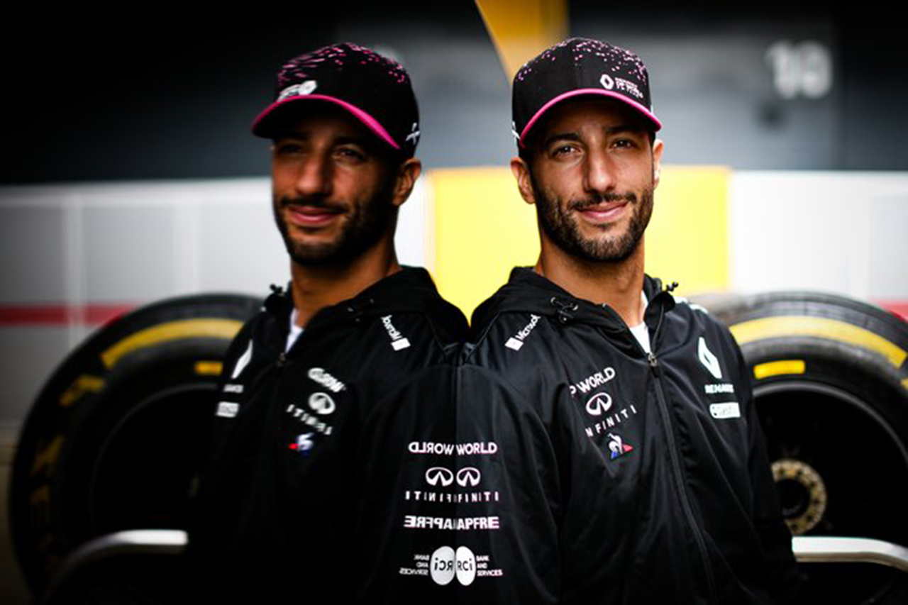 ダニエル・リカルド、F1日本GP用にデザインした“桜吹雪”キャップを公開