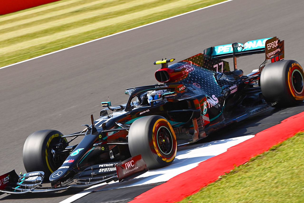 F1 70周年記念GP 予選：ボッタスが0.063秒の僅差でポールポジション