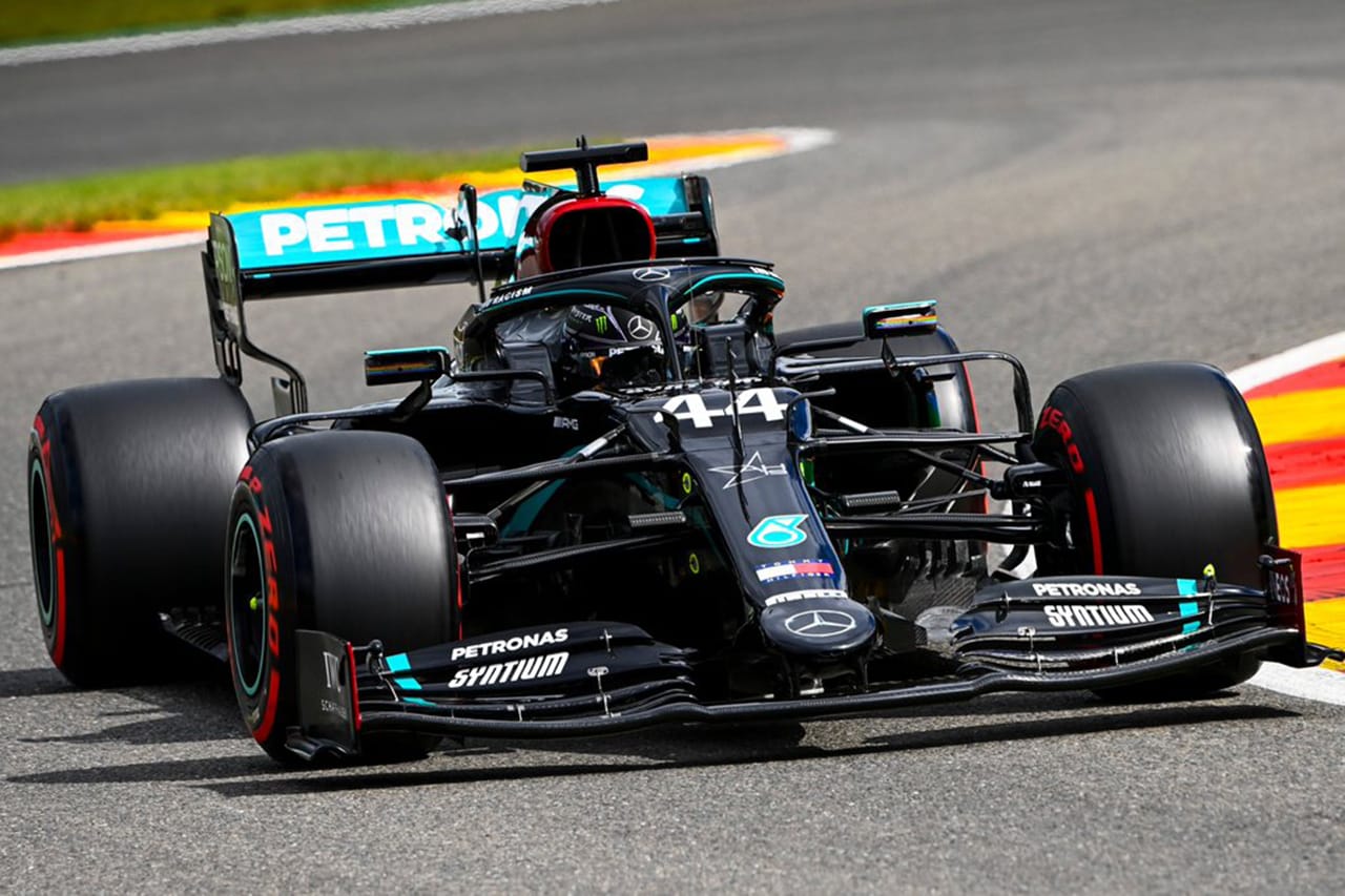F1ベルギーGP フリー走行3回目：ハミルトンが首位でベッテルが最下位