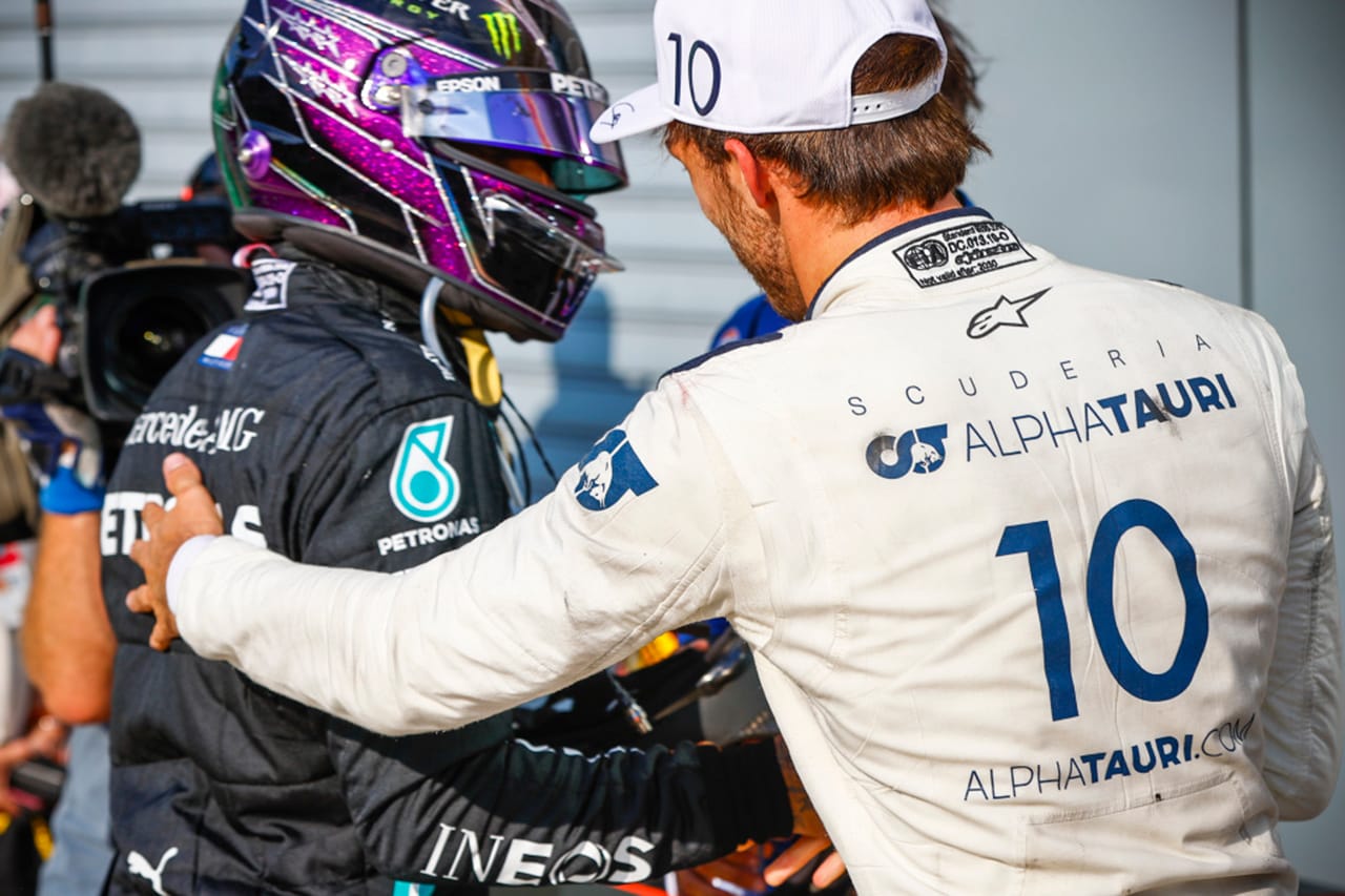 ハミルトン、F1初優勝のガスリーを称賛「レッドブルで不当に扱われた」
