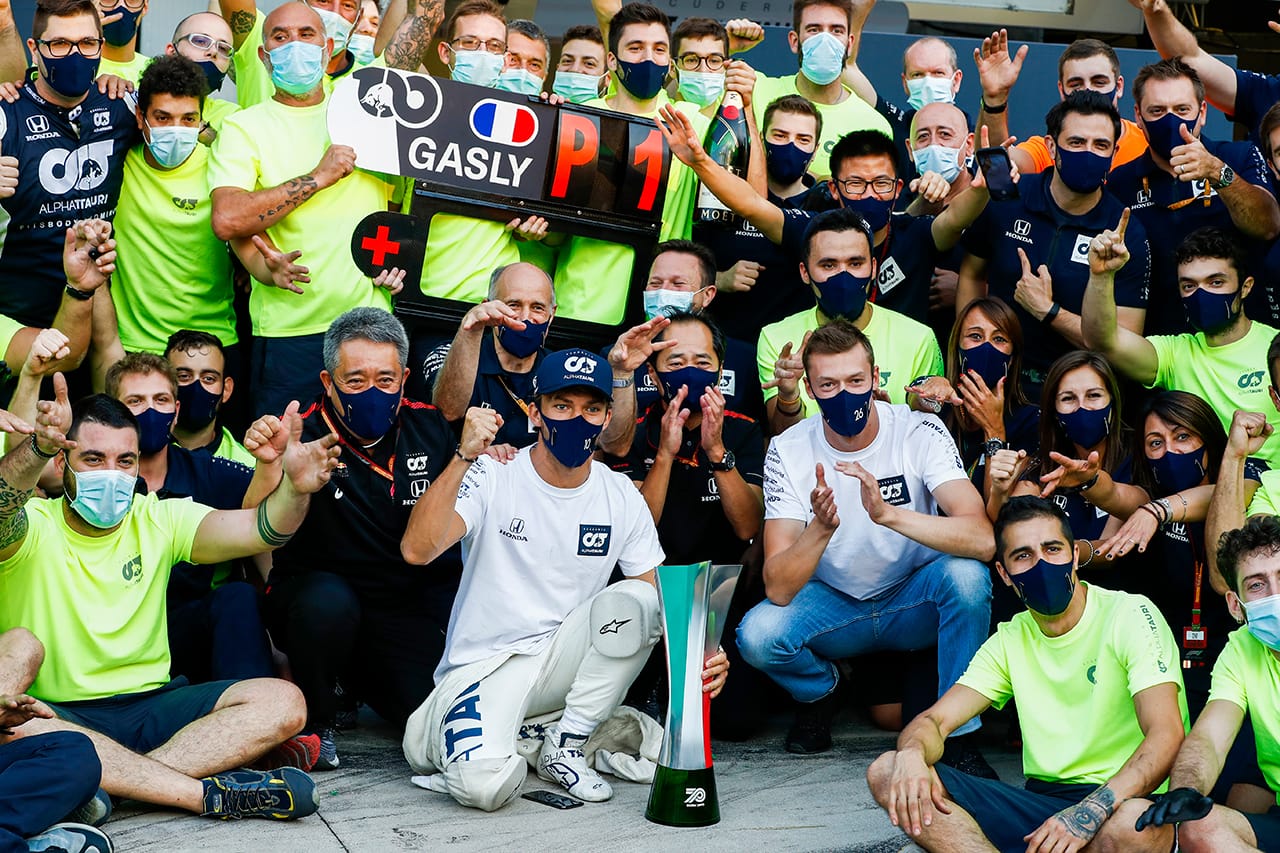 【動画】 ホンダF1、ピエール・ガスリー優勝の感動をチーム目線で密着