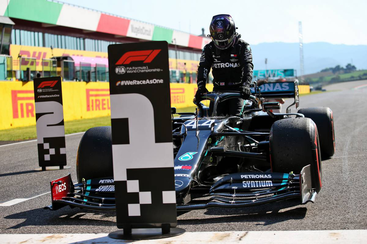 F1トスカーナGP 予選:ルイス・ハミルトンが4戦連続ポールポジション