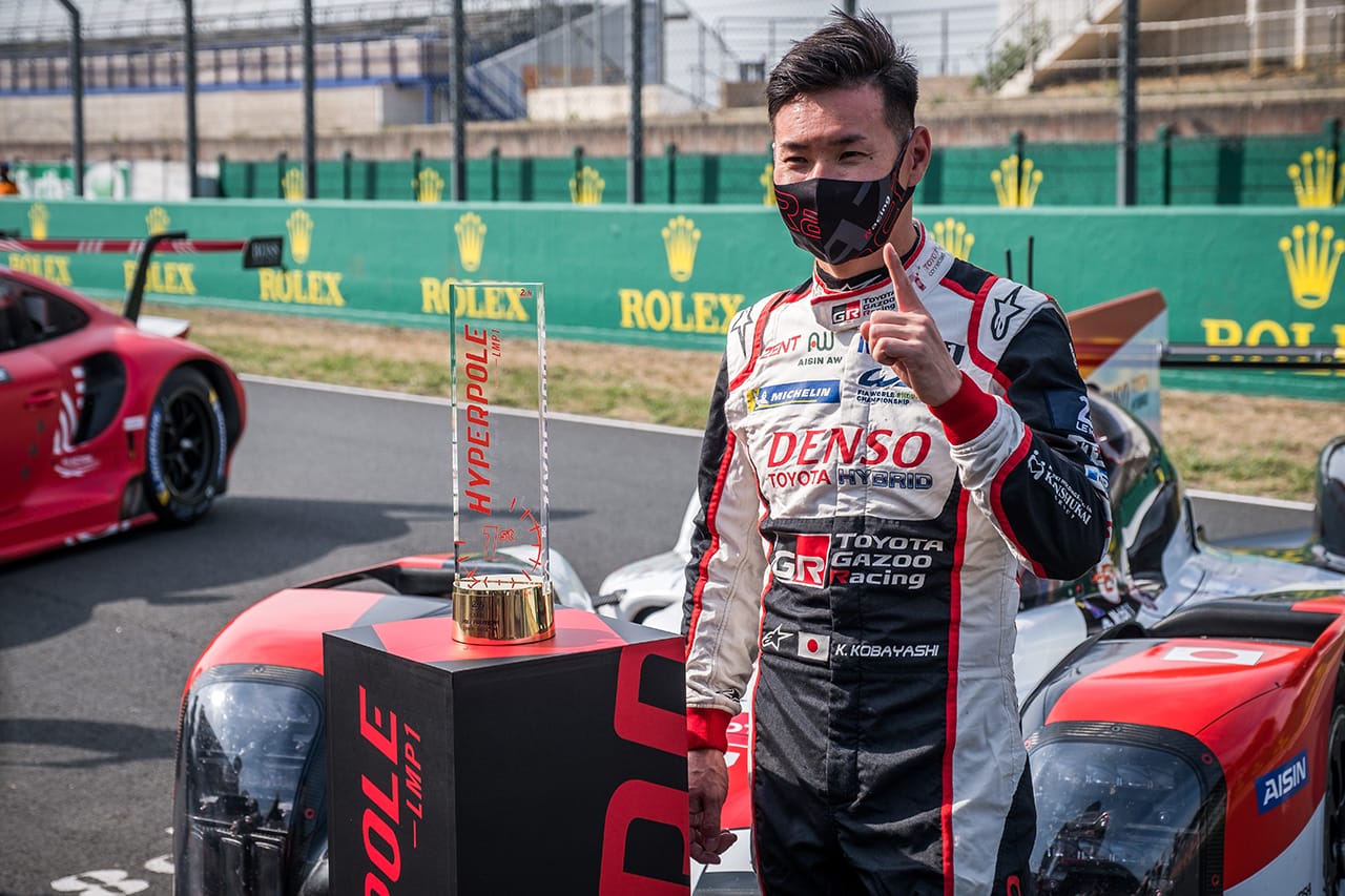 トヨタ、小林可夢偉のTS050 HYBRID 7号車がポールポジション獲得