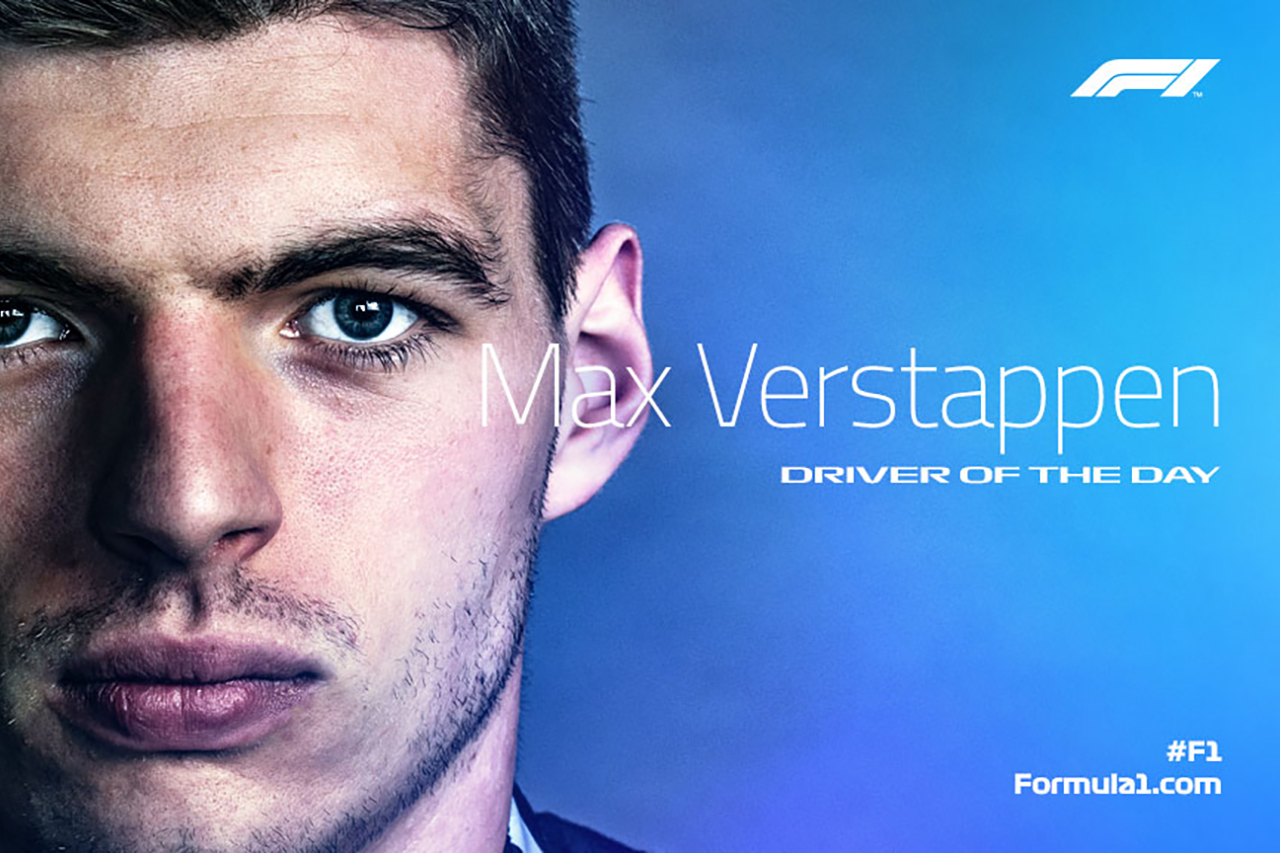 マックス・フェルスタッペン、F1ロシアGPのDriver Of The Day