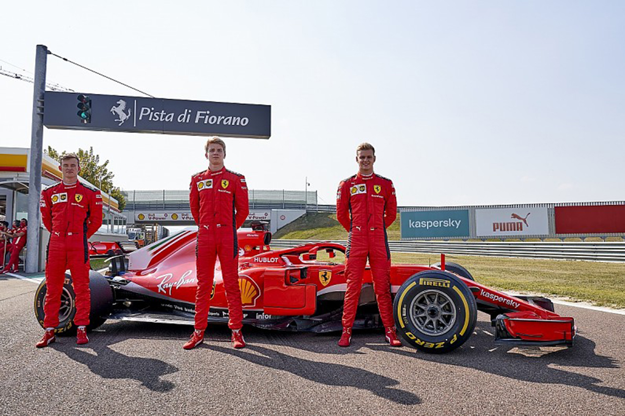 フェラーリのジュニアドライバー3名がF1テストを完了