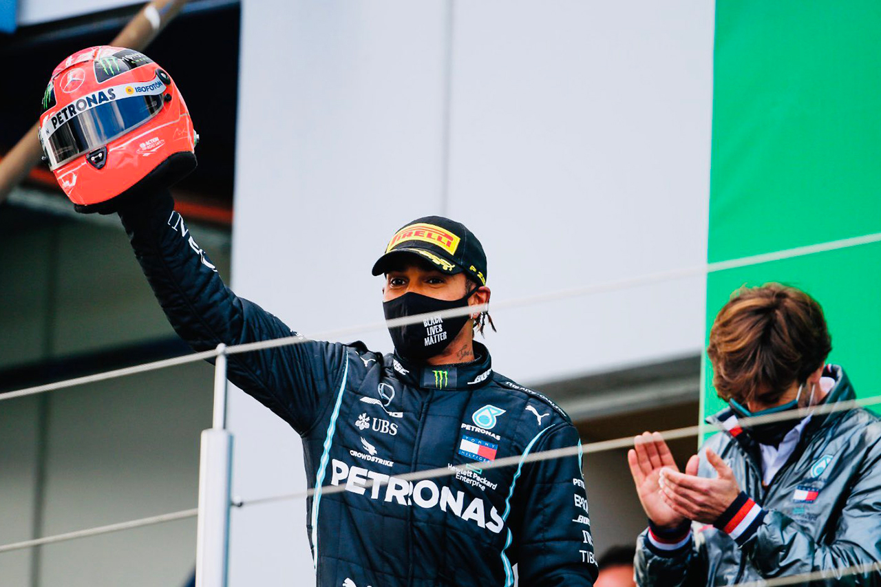 F1アイフェルGP 結果：ハミルトンがシューマッハに並ぶ通算91勝目