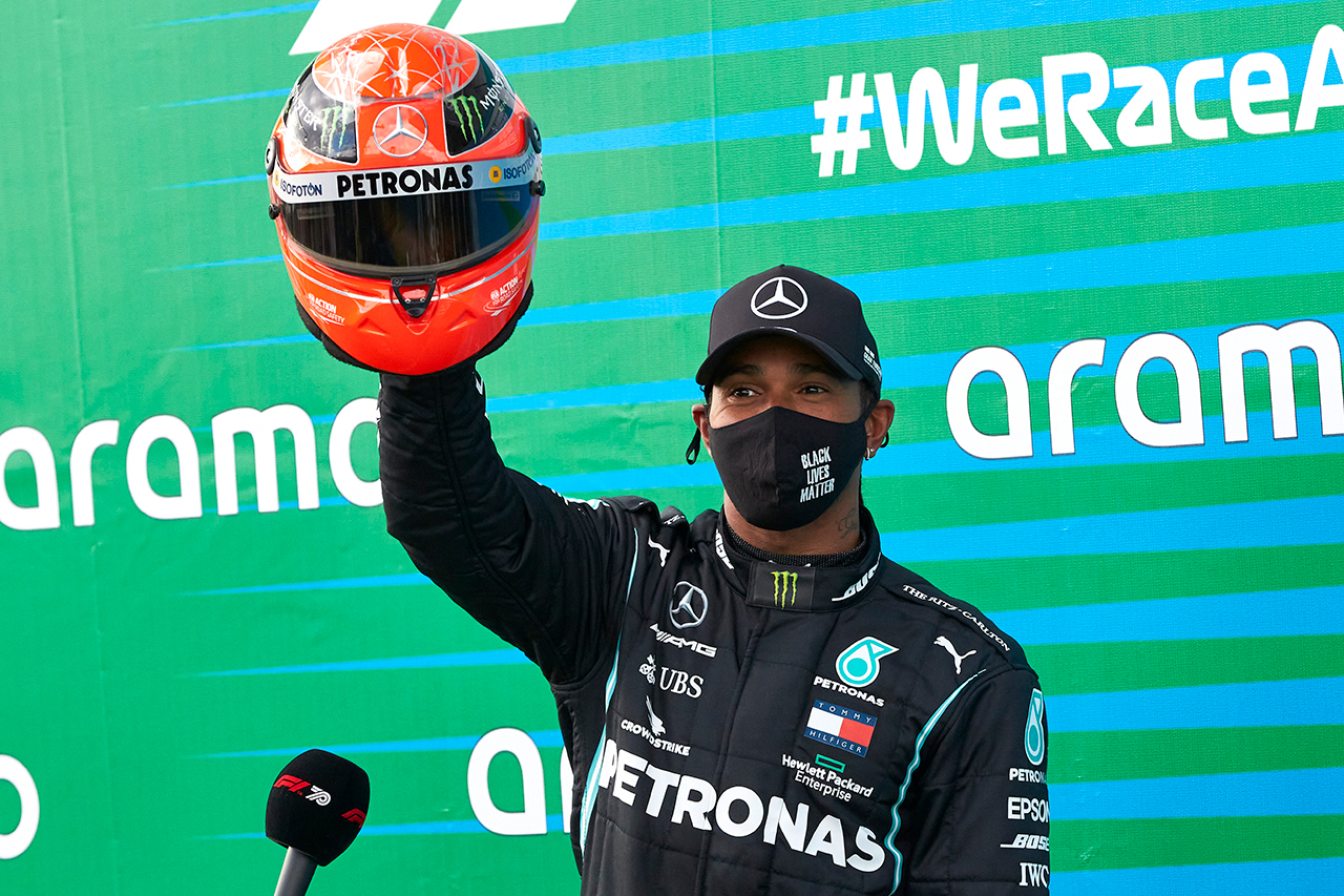ルイス・ハミルトン、F1史上最多勝利数に到達も低評価の怪