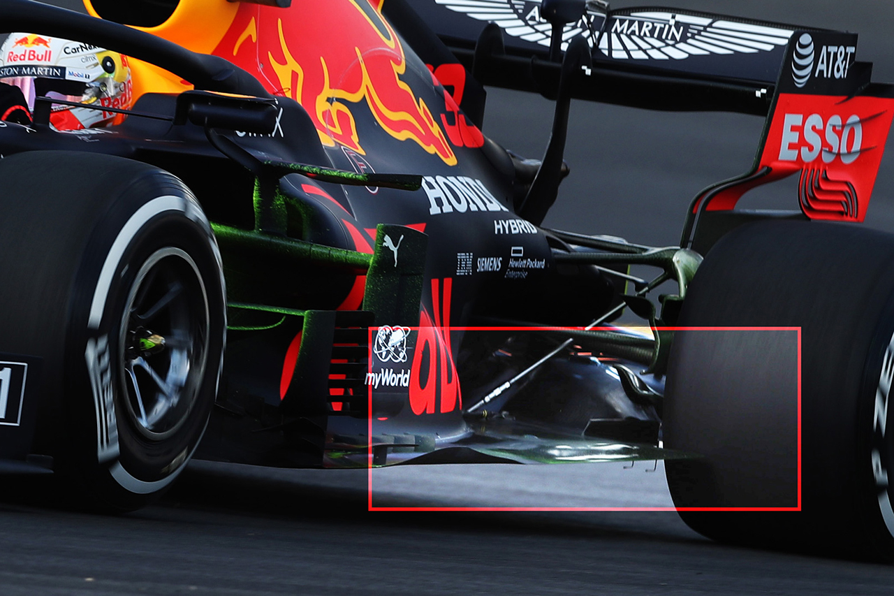 レッドブル・ホンダ RB16:2021年規定のフロアのテストを実施