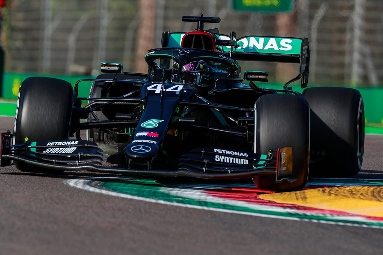 F1エミリア・ロマーニャGP FP:ルイス・ハミルトンがトップタイム