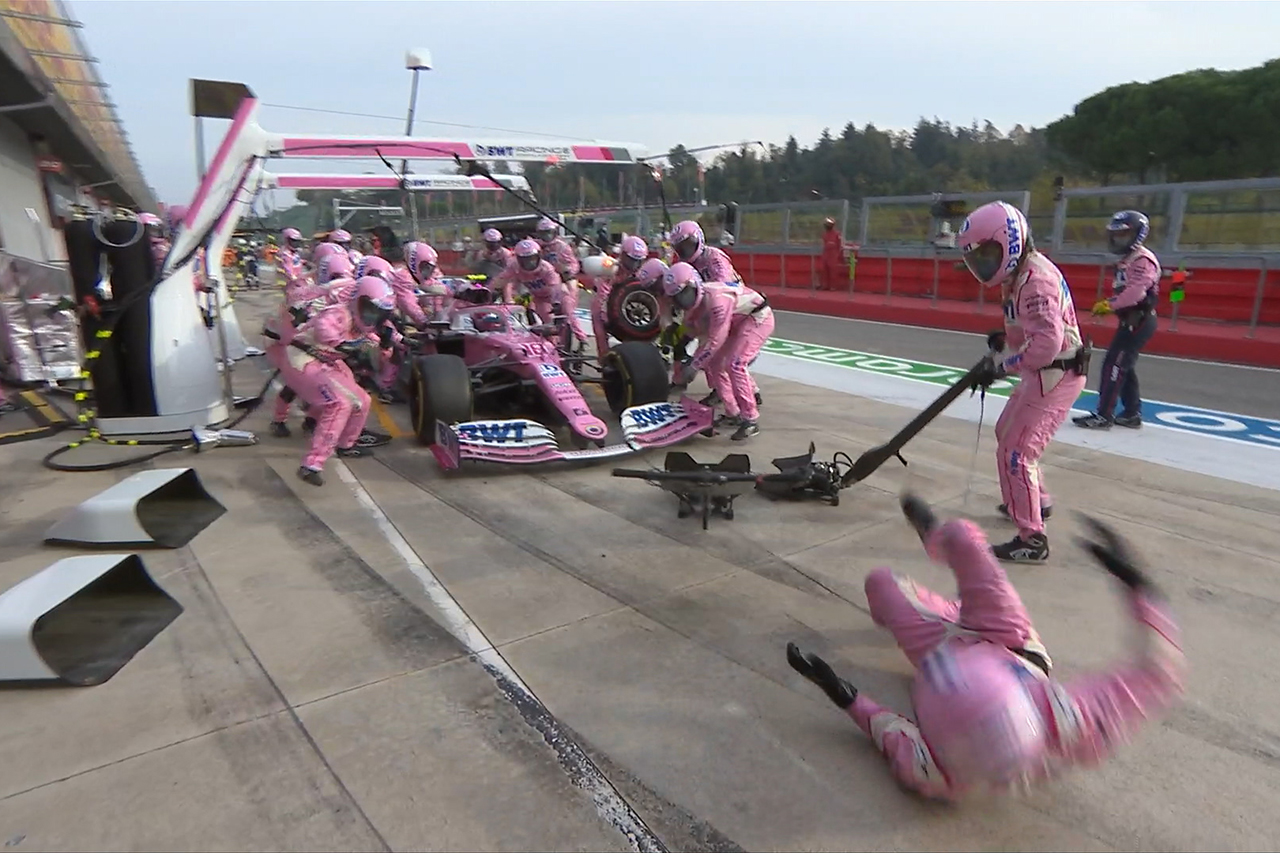 【動画】 ランス・ストロール、ピットストップでメカニックを吹っ飛ばす