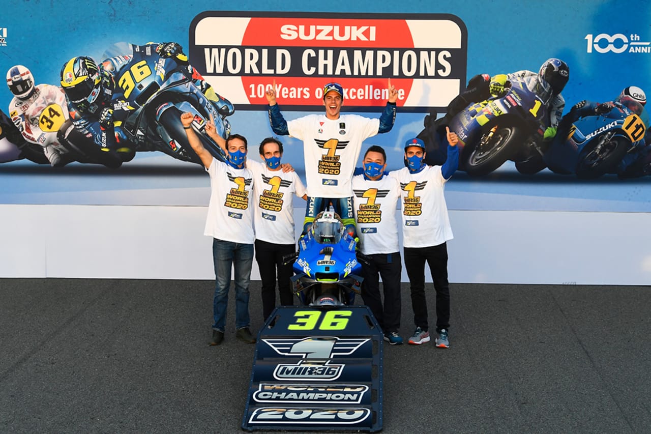 MotoGP:ジョアン・ミルが2020年シーズンのチャンピオン獲得!