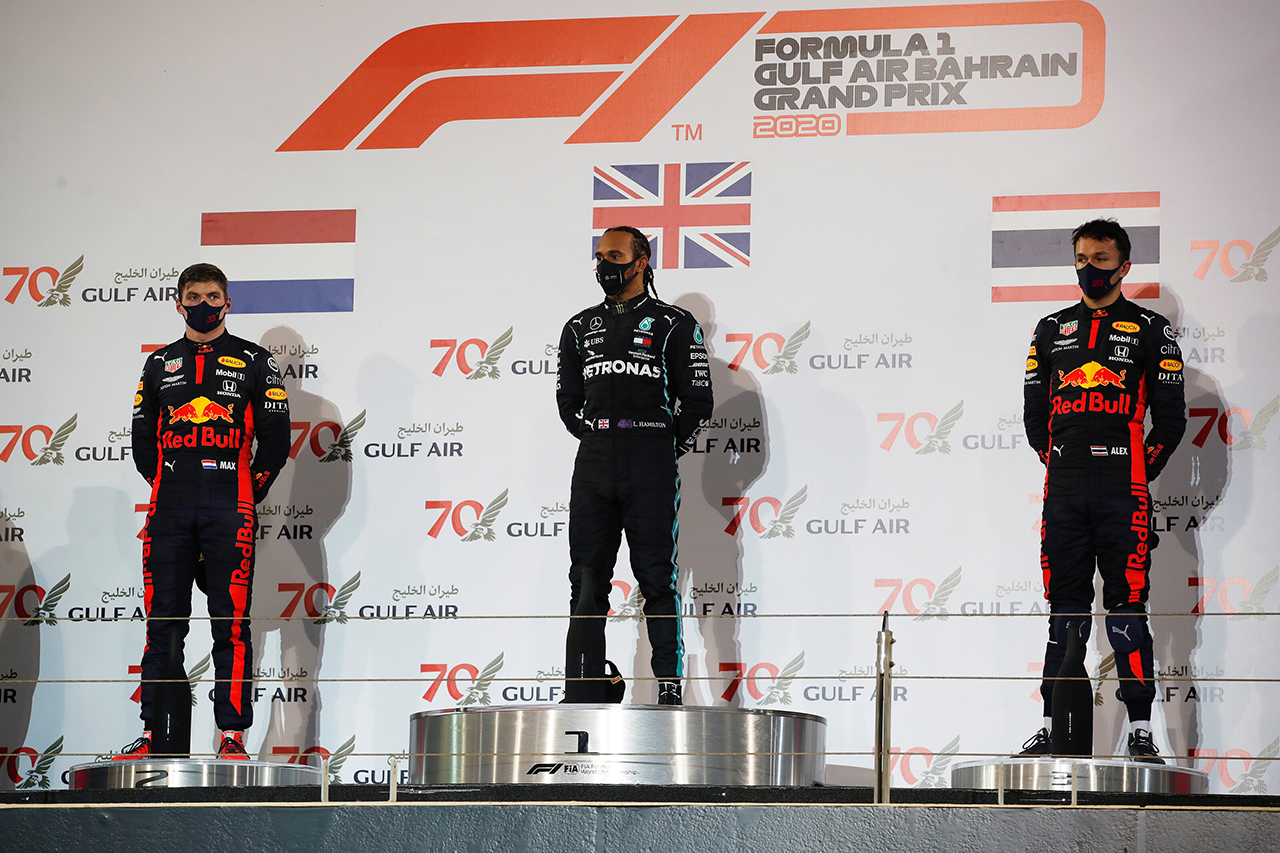 2020年 F1ポイントランキング （第15戦 F1バーレーンGP終了時点）