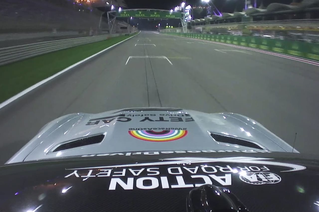 F1サヒールGP：超高速“アウタートラック”のオンボード映像