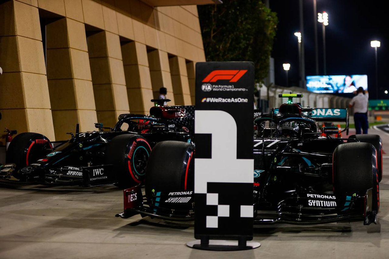 2020年 F1サヒールGP 決勝:スターティンググリッド